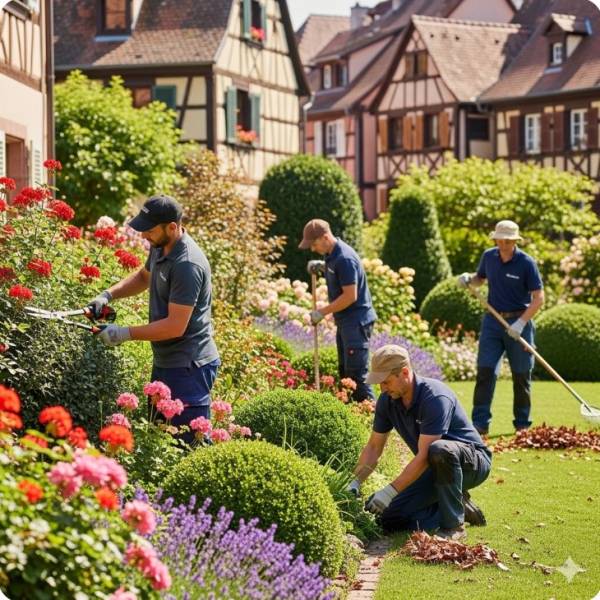 Trouver une entreprise locale et de confiance pour intervenir sur l'entretien complet de notre jardin près de Colmar dans le Haut-Rhin